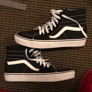 Black Vans size 8 men’s/ 9.5 women